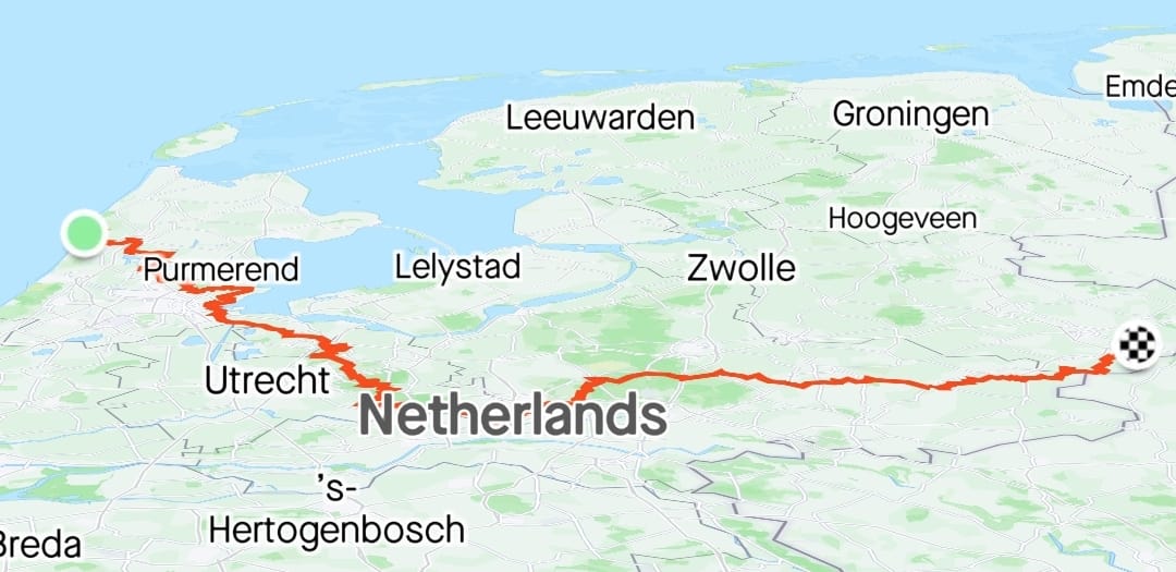 Addie van der Vleuten, het Trekvogelpad 400 kilometer