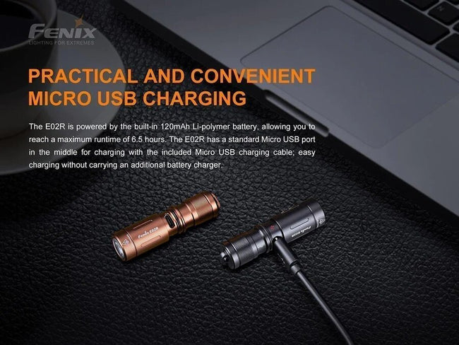 Fenix E02R Rechargeable EDC Flashlight