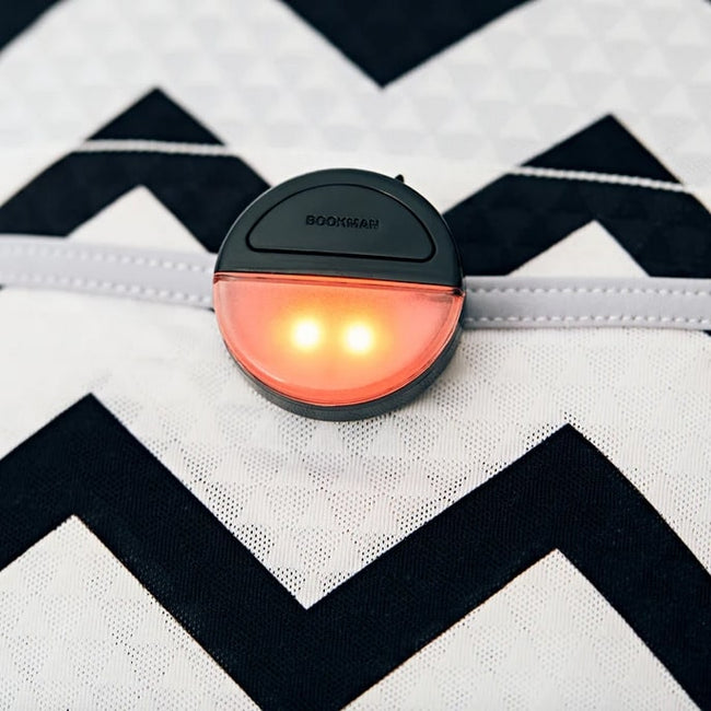 Bookman Eclipse USB rechargeable WHITE/RED light clip