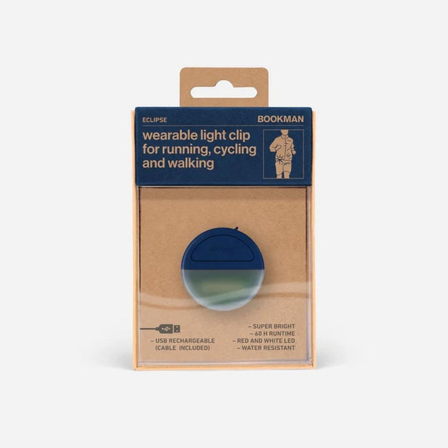 Bookman Eclipse USB rechargeable WHITE/RED light clip