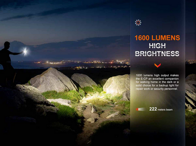 Fenix E-CP Rechargeable Flashlight with Power Bank