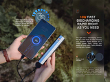 Fenix E-CP Rechargeable Flashlight with Power Bank