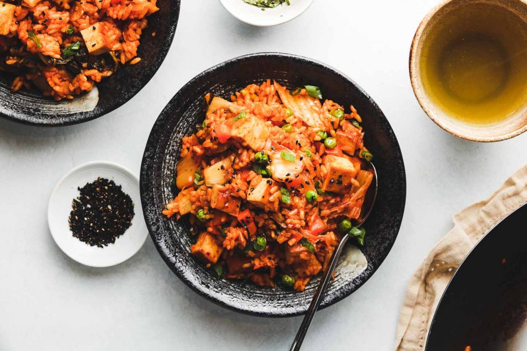 Vegan Kimchi met Gebakken Rijst