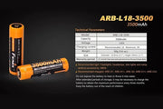 Fenix ARB-L18-3500 18650 accu, 3500 mAh