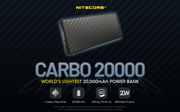 NiteCore CARBO 20000 Powerbank, 20.000 mAh