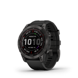 Garmin Fēnix® 7 – Sapphire Solar editie, Carbon Grey DLC titanium met zwarte polsband