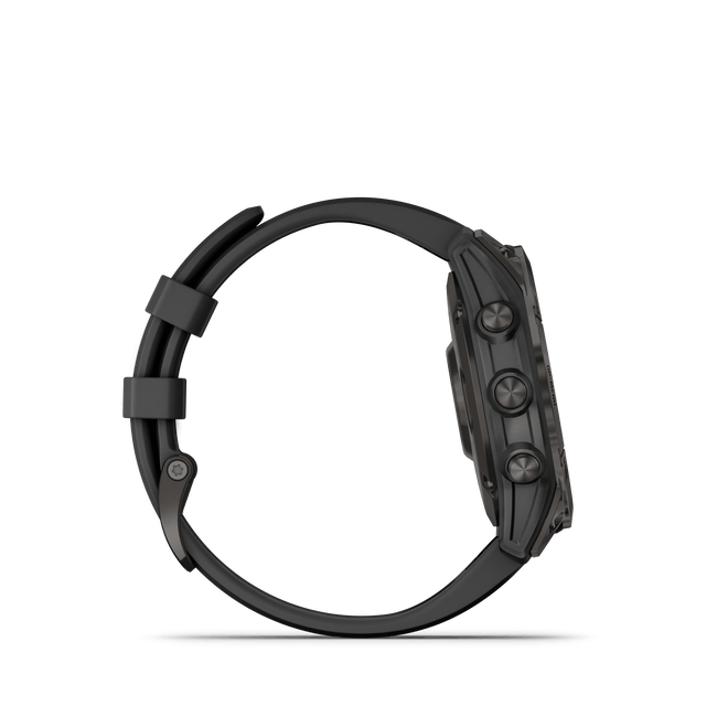 Garmin Fēnix® 7 – Sapphire Solar editie, zwart DLC titanium met zwarte polsband