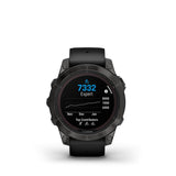 Garmin Fēnix® 7 Pro – Sapphire Solar Edition, Titanium met Fog Gray/Ember Orange band & Carbon Gray DLC titanium met zwarte band