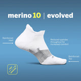 Feetures Sokken - Merino 10 cushion No show tab